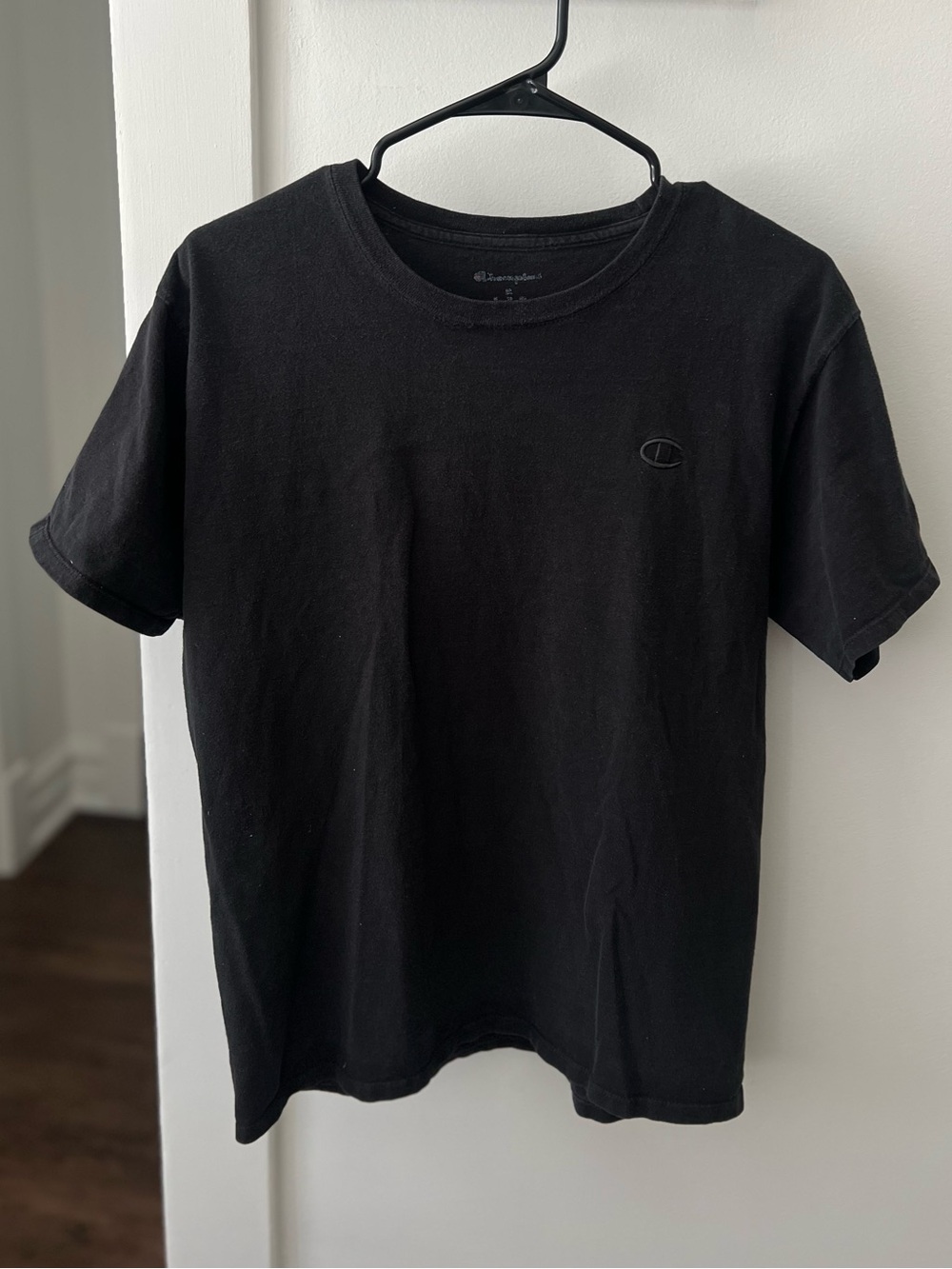 Champion Black Short Sleeve Crewneck Tee